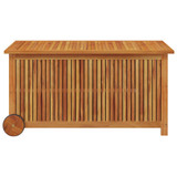 Vrtna kutija za pohranu s kotačima 113x50x58 cm od drva bagrema 319712