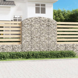 Gabionska košara s lukom 200x30x200/220 cm pocinčano željezo 153470