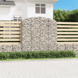 Gabionska košara s lukom 200x50x200/220 cm pocinčano željezo 153480