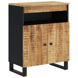Komoda s 2 vrata 60 x 33 x 75 cm od masivnog drva manga 352913 Komoda s 2 vrata 60 x 33 x 75 cm od masivnog drva manga 352913