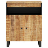 Komoda s 2 vrata 60 x 33 x 75 cm od masivnog drva manga 352913 Komoda s 2 vrata 60 x 33 x 75 cm od masivnog drva manga 352913