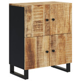 Komoda s 4 vrata 60 x 33 x 75 cm od masivnog drva manga 352917 Komoda s 4 vrata 60 x 33 x 75 cm od masivnog drva manga 352917