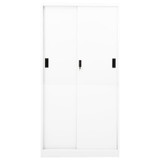 Uredski ormarić s kliznim vratima bijeli 90x40x180 cm čelični 335958