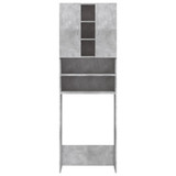 Ormarić za perilicu rublja siva boja betona 64 x 25,5 x 190 cm 808426