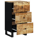 Komoda s 3 ladice 40 x 33,5 x 75 cm od masivnog drva manga 352905 Komoda s 3 ladice 40 x 33,5 x 75 cm od masivnog drva manga 352905
