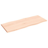 Stolna ploča 100x40x2 cm netretirana hrastovina sa živim rubom 363881