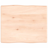 Stolna ploča 60x50x4 cm netretirana hrastovina sa živim rubom 363867