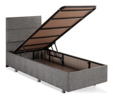 Baza krevetaSrebrna - Siva (90 x 200)