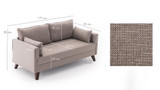Sofa sa 2 sedišta Bella Sofa za 2 Pr - Krem