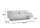Sofa sa 2 sedišta Bentley 2 sedišta - bež
