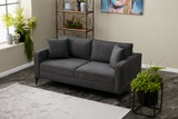 Sofa sa 2 sedišta Berlin - antracit, crna Sofa sa 2 sedišta Berlin - antracit, crna