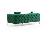 Sofa sa 2 sedišta Komo – Zeleni