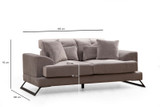 Sofa sa 2 sedišta Frido - svijetlo siva
