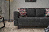 Sofa sa 2 sedišta Kelj lan - Antracit Sofa sa 2 sedišta Kelj lan - Antracit