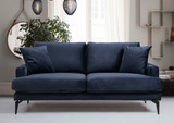 Sofa sa 2 sedišta Papira dvosjed - tamnoplava