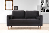 Sofa sa 2 sedišta Obod - Crna