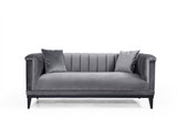 Sofa sa 2 sedišta Trendy - tamno siva