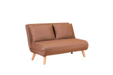 Sofa za 2 sjedišta Sklopivi 2-sjed - smeđi