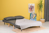 Sofa za 2 sjedišta Sklopivi 2-sjed - Tamno siva