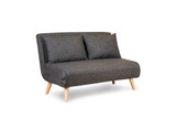 Sofa za 2 sjedišta Sklopivi 2-sjed - Tamno siva