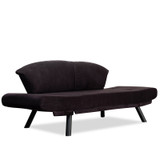 Sofa za 2 sjedišta Genzo - crna