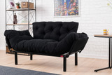 Sofa za 2 sjedišta Nitta – Crna