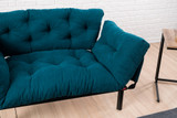 Sofa za 2 sjedišta Nitta - Petrol Blue