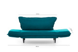Sofa za 2 sjedišta Vino Ležaljka - Petrol Green GR124\01
