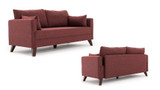 Sofa sa 3 sjedala Bella Sofa za 3 Pr - Claret Red