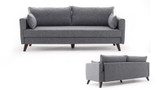 Sofa sa 3 sjedala Bella Sofa za 3 Pr - Siva