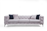 Sofa sa 3 sjedala Como - svijetlo siva Sofa sa 3 sjedala Como - svijetlo siva
