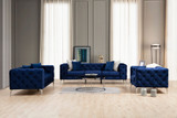 Sofa sa 3 sjedala Como - Mornarsko plava