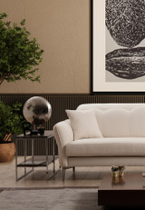 Sofa sa 3 sjedala Costor White - 3