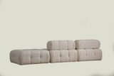 Sofa sa 3 sjedala Doblo 3 sjedala (L1-O1-Pouffe) Cream Bouclette Sofa sa 3 sjedala Doblo 3 sjedala (L1-O1-Pouffe) Cream Bouclette