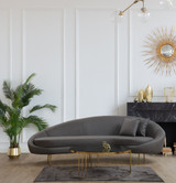 Sofa sa 3 sjedala Eses - tamno siva