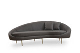 Sofa sa 3 sjedala Eses - tamno siva