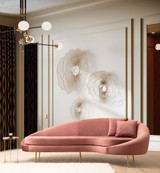 Sofa sa 3 sjedala Eses Desno - Pink Sofa sa 3 sjedala Eses Desno - Pink