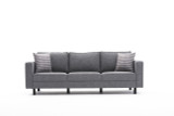 Sofa sa 3 sjedala Kale Linen - Siva Sofa sa 3 sjedala Kale Linen - Siva