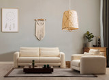 Sofa sa 3 sjedala Bež ljiljan - 3