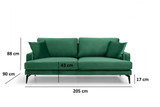 Sofa sa 3 sjedala Papira 3 sjedala