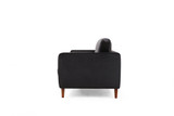Sofa sa 3 sjedala Obod - Crna