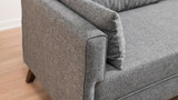 Sofa za 3 sjedala Bella Sofa Krevet - Siva