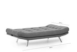 Sofa za 3 sjedala Misa Sofa - Siva