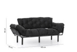 Sofa za 3 sjedala Nitta Triple - Crna