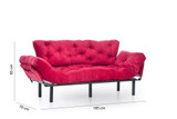 Sofa za 3 sjedala Nitta Triple - Maroon