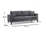 Sofa za 3 sjedala Nordijski trosjed