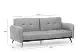 Sofa za 3 sjedala Ron Sofa - Siva GR111