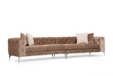 4-sjedala Sofa Como - tamno krem