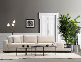 4-sjedala Sofa Linija sa bočnim stolom - bež