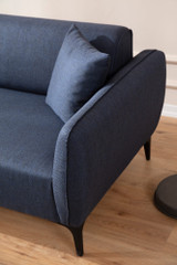 Ugaona sofa Belissimo Lijevo - Plavo Ugaona sofa Belissimo Lijevo - Plavo